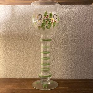 Glass Candle Holder
